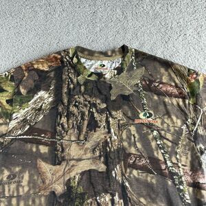 NEW Mossy Oak T‎ Shirt Mens Medium Green Camo Army Military Hunting Camp Outdoor